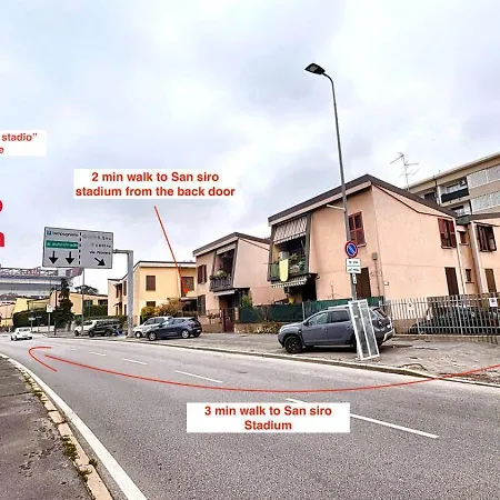 Exclusive & Cosy 3-bedroom By San Siro Stadium & Metro Pensión